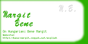 margit bene business card